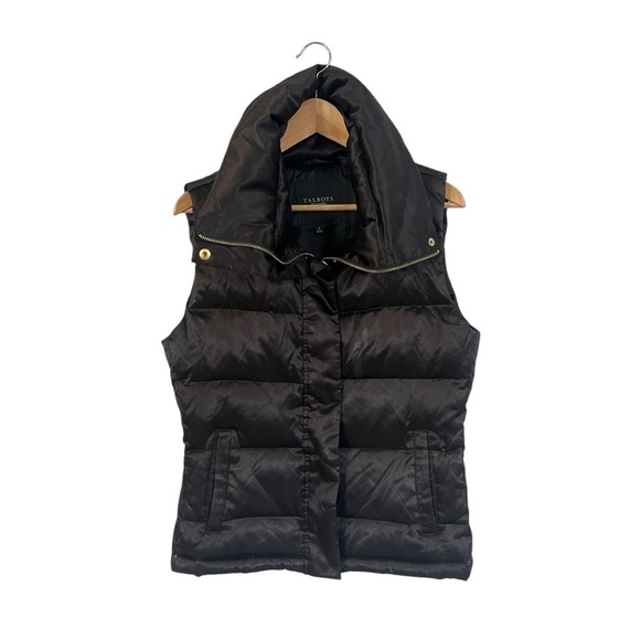 Talbots Duck Down Puffer Vest Jacket Women's Size Small - Picture 1 of 6